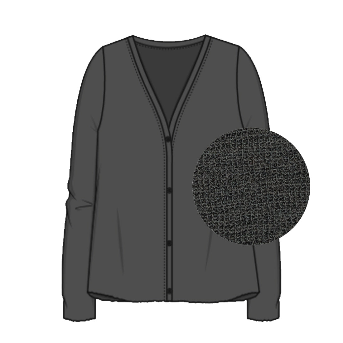 Cardigan aus Merinowolle - 8006