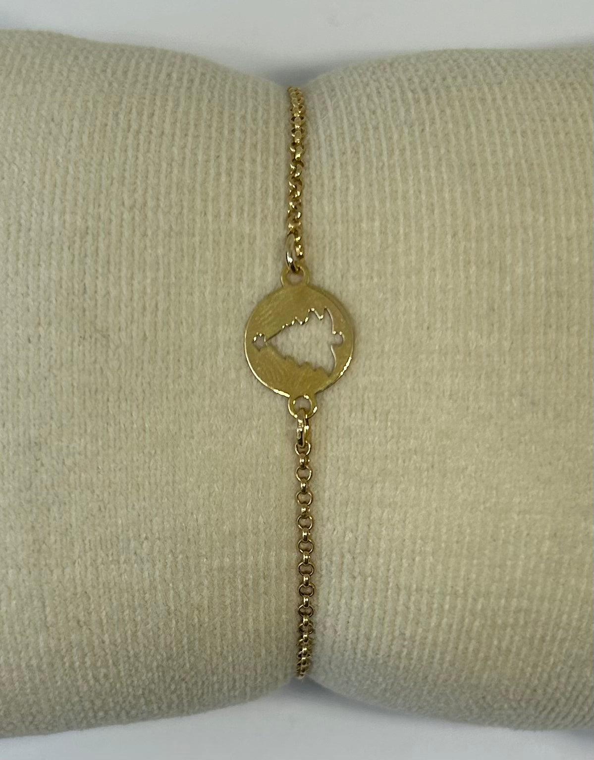 Armband "Weihnachtsbaum", vergoldet