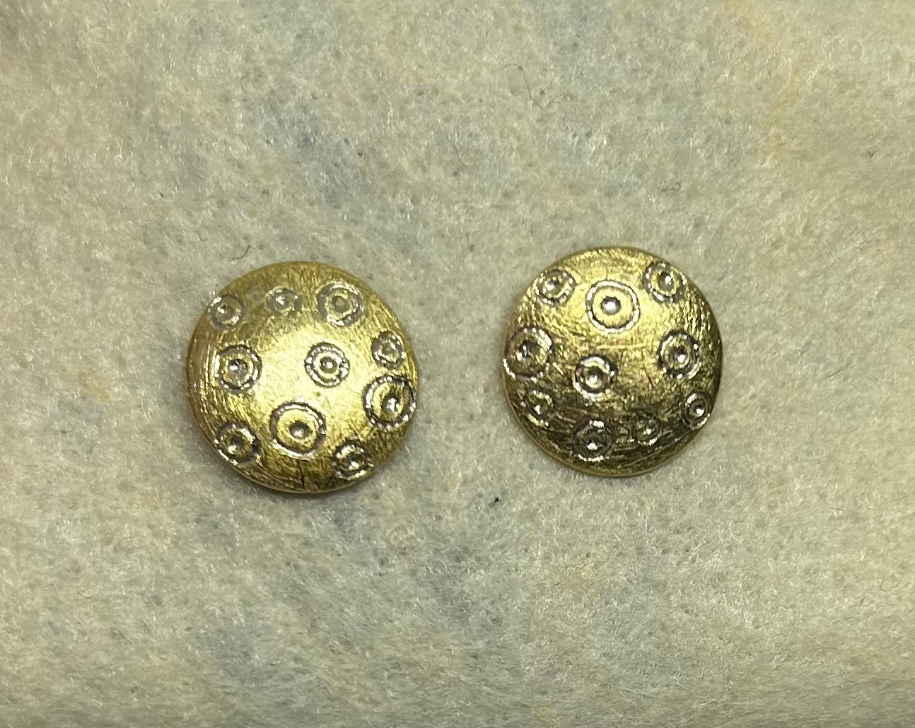 Ohrstecker "Kreis", bicolor