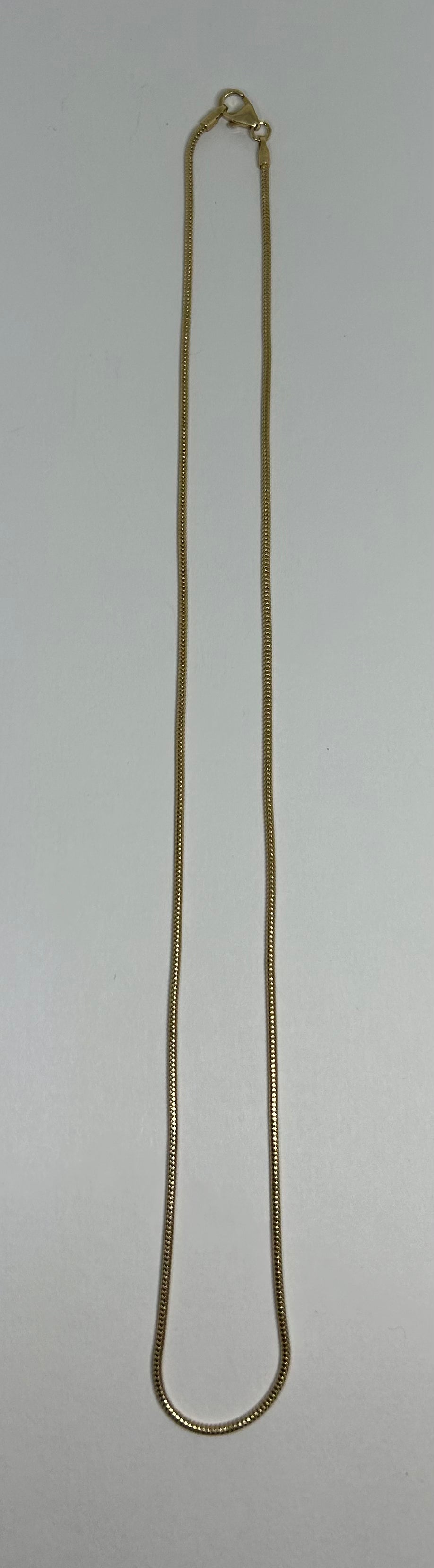 Schlangenkette, vergoldet, Ø 1,2 mm