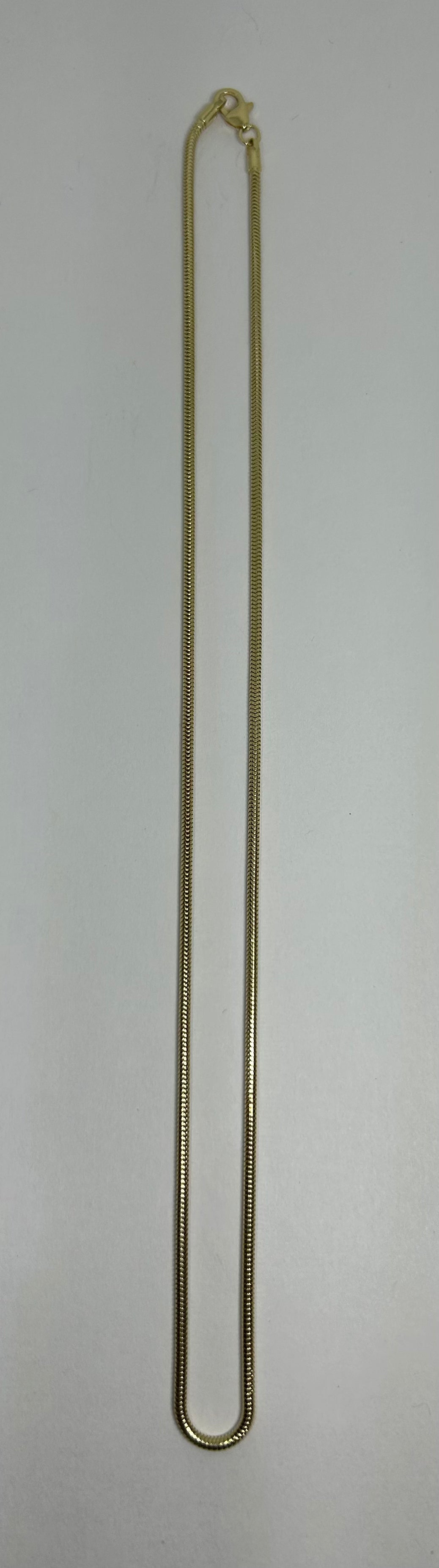 Schlangenkette, vergoldet, Ø 1,6 mm