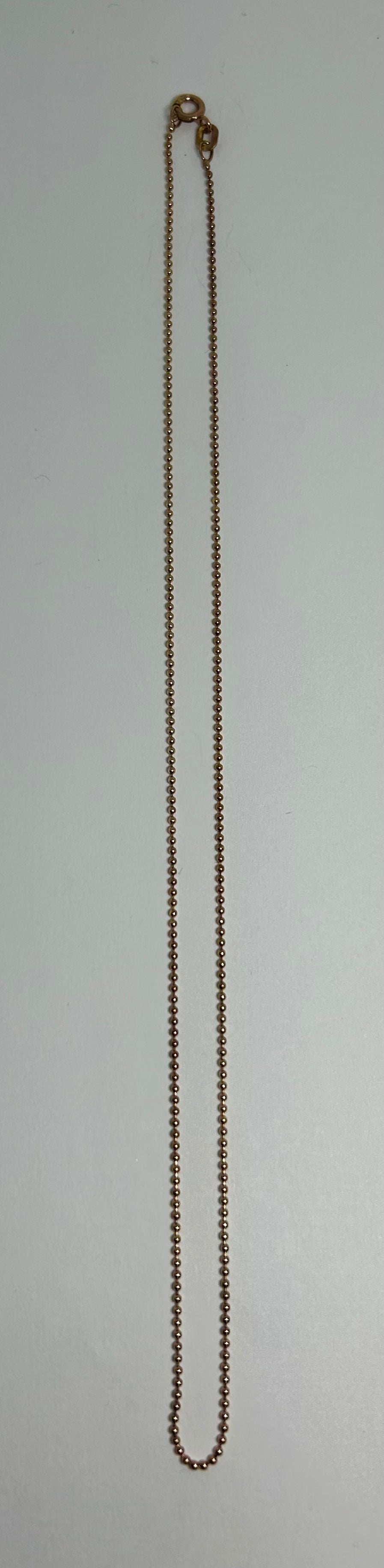 Kugelkette, rosévergoldet, Ø 1,2 mm