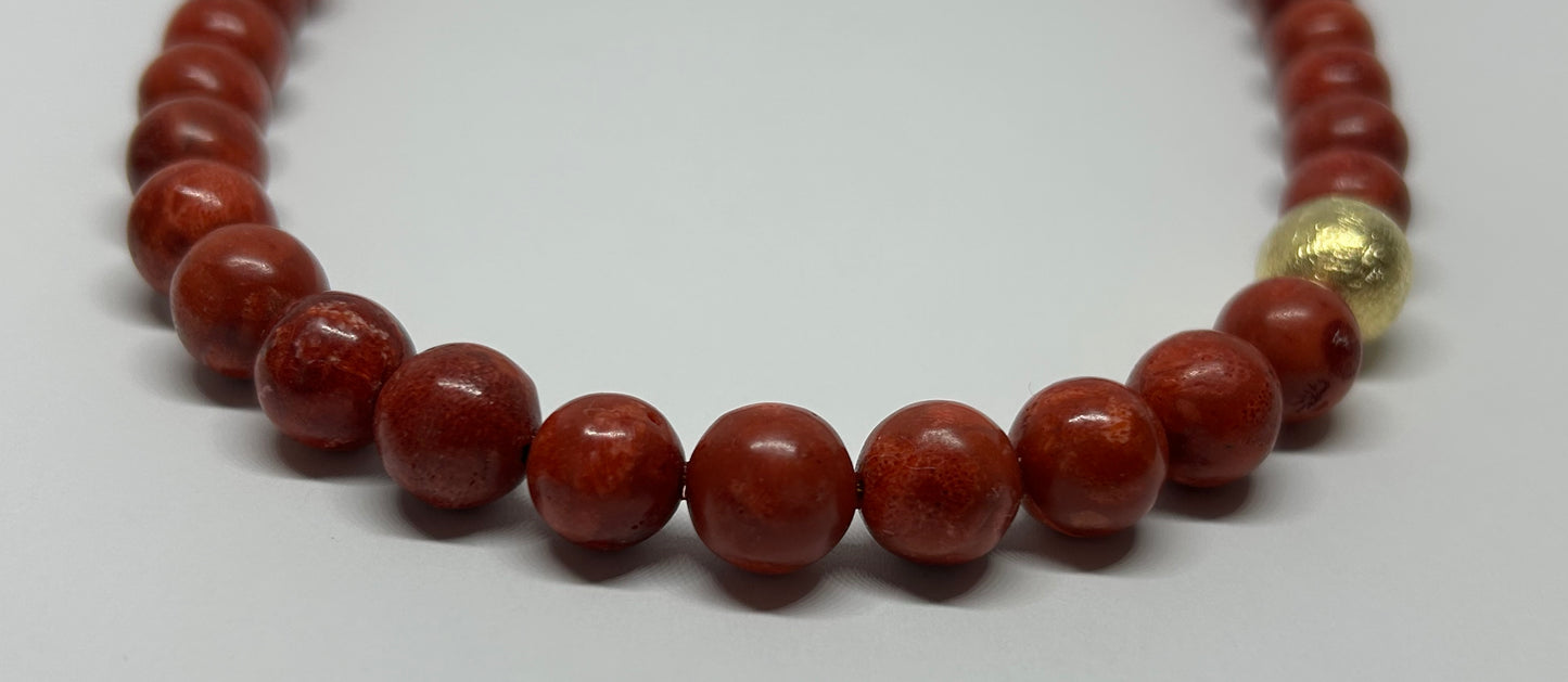Kette "Schaumkoralle", vergoldet