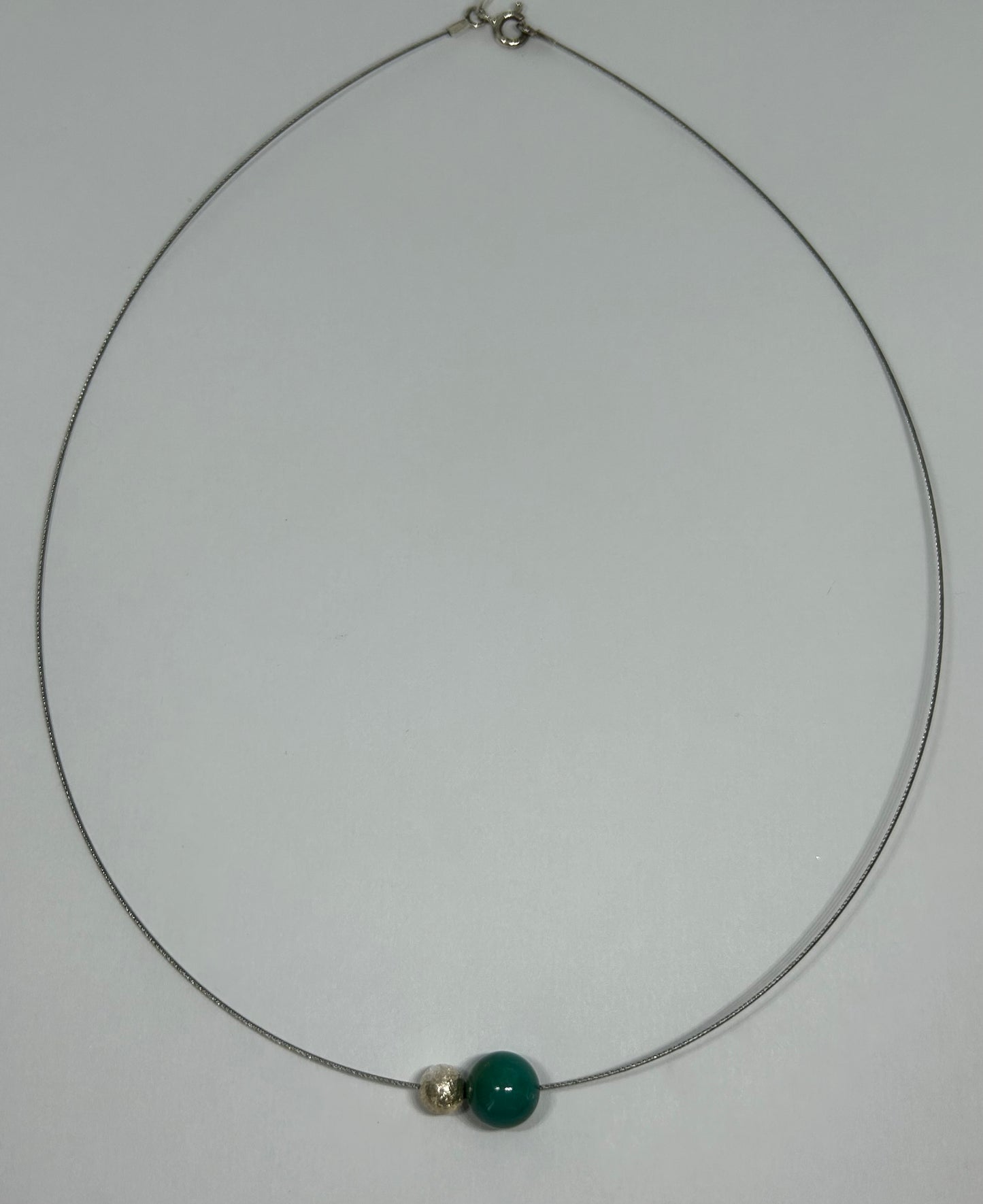 Kette "Howlith und Silber"