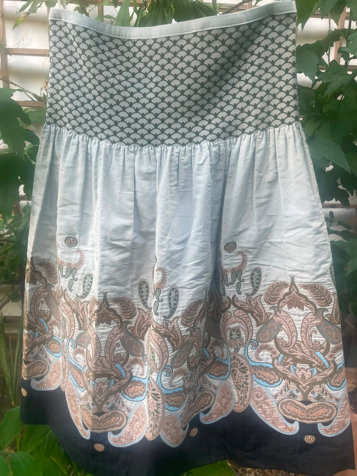 Rock LONGERO-W26| Fb.w004 Beige gemustert