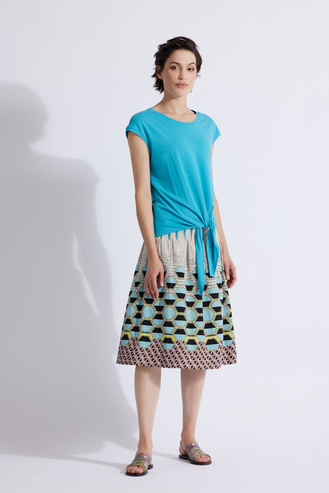 Rock LONGERO-s051 Türkis Hexagon