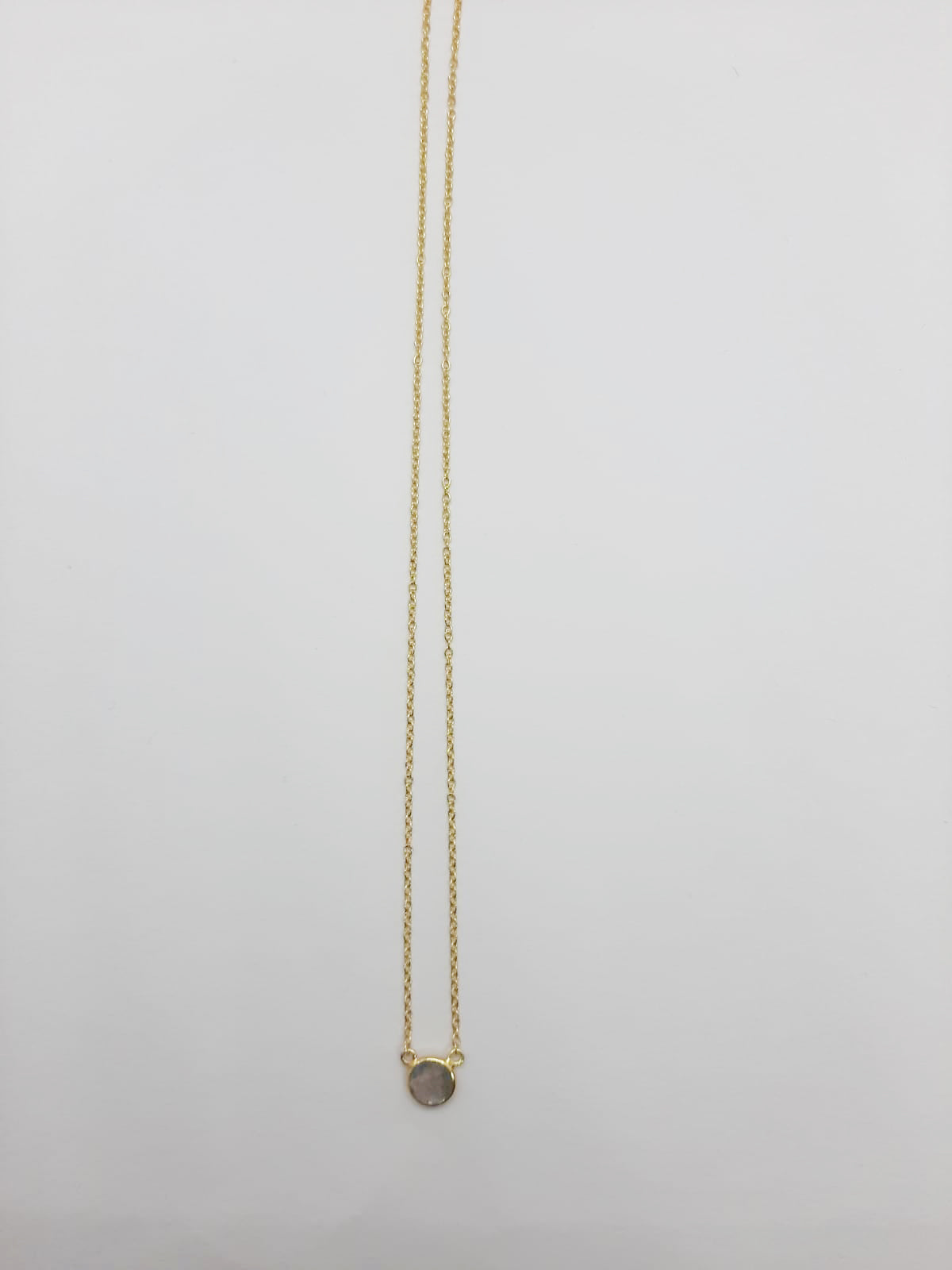 Kette "Labradorit", vergoldet