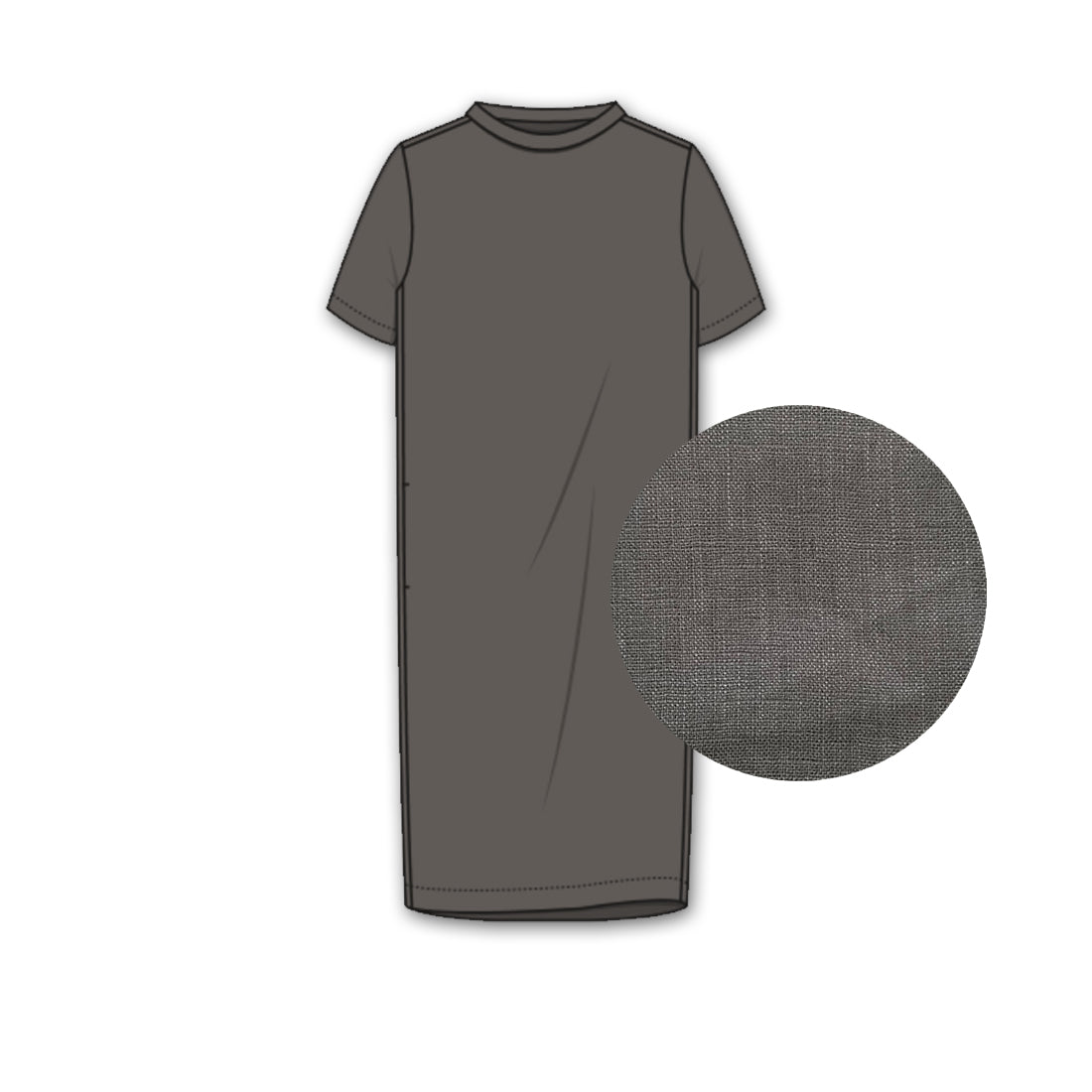 Schmales, knielanges Kleid | 11005
