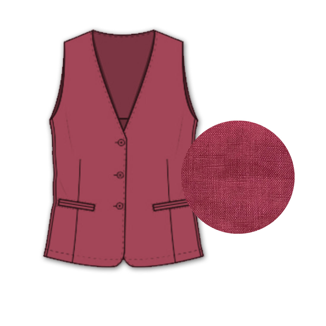 Weste tailliert | 12027