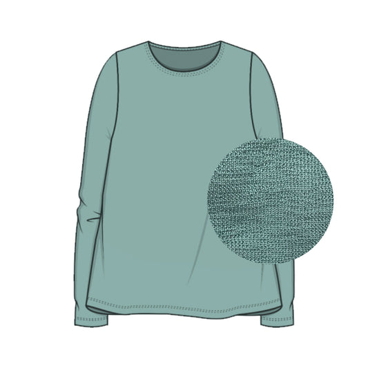 A-Linien-Shirt aus Merinowolle - 4024
