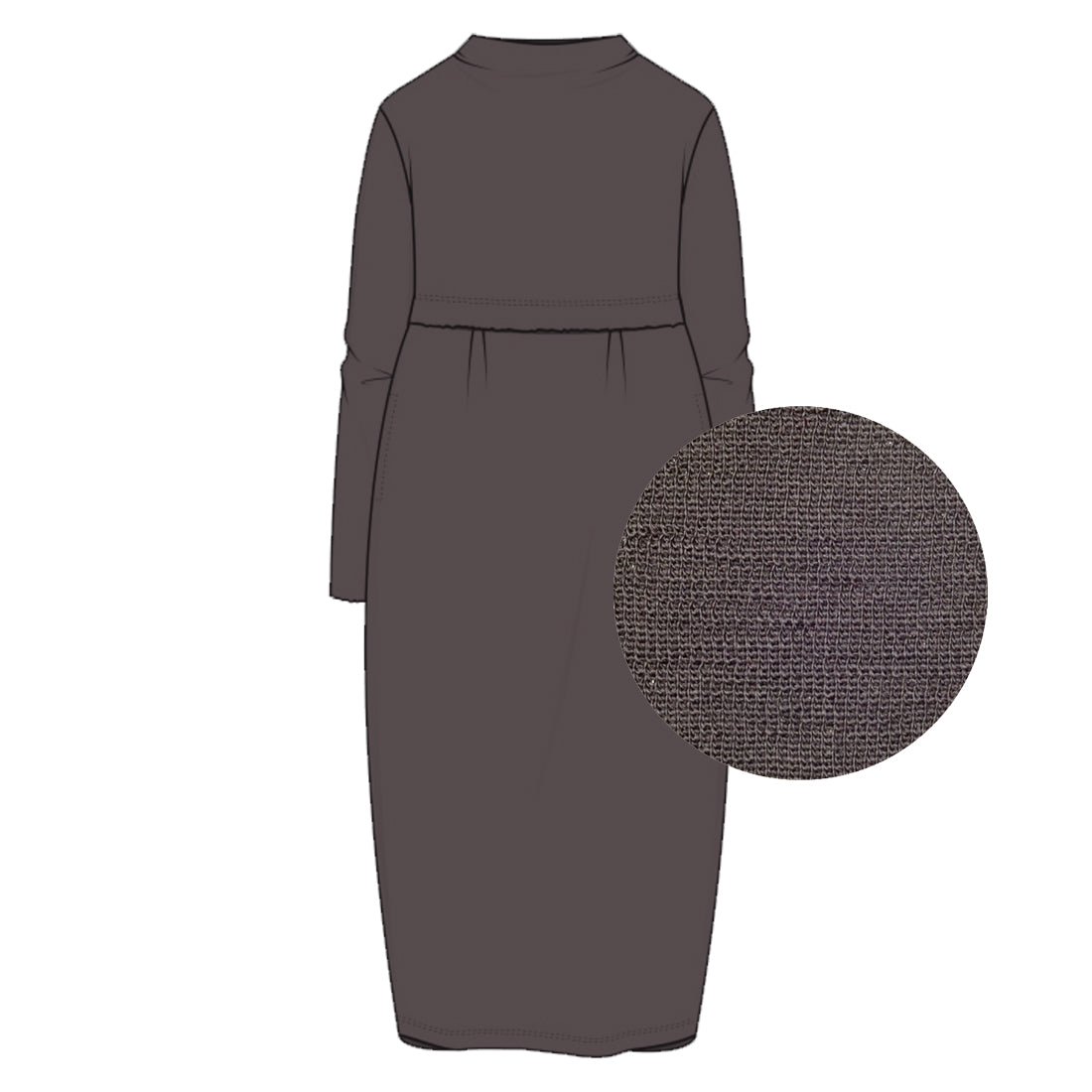 Tulpenförmiges Kleid mit Abnähern - 7045