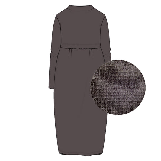 Tulpenförmiges Kleid mit Abnähern - 7045
