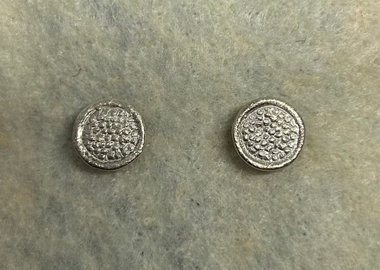 Ohrstecker "Kreis 5", Silber