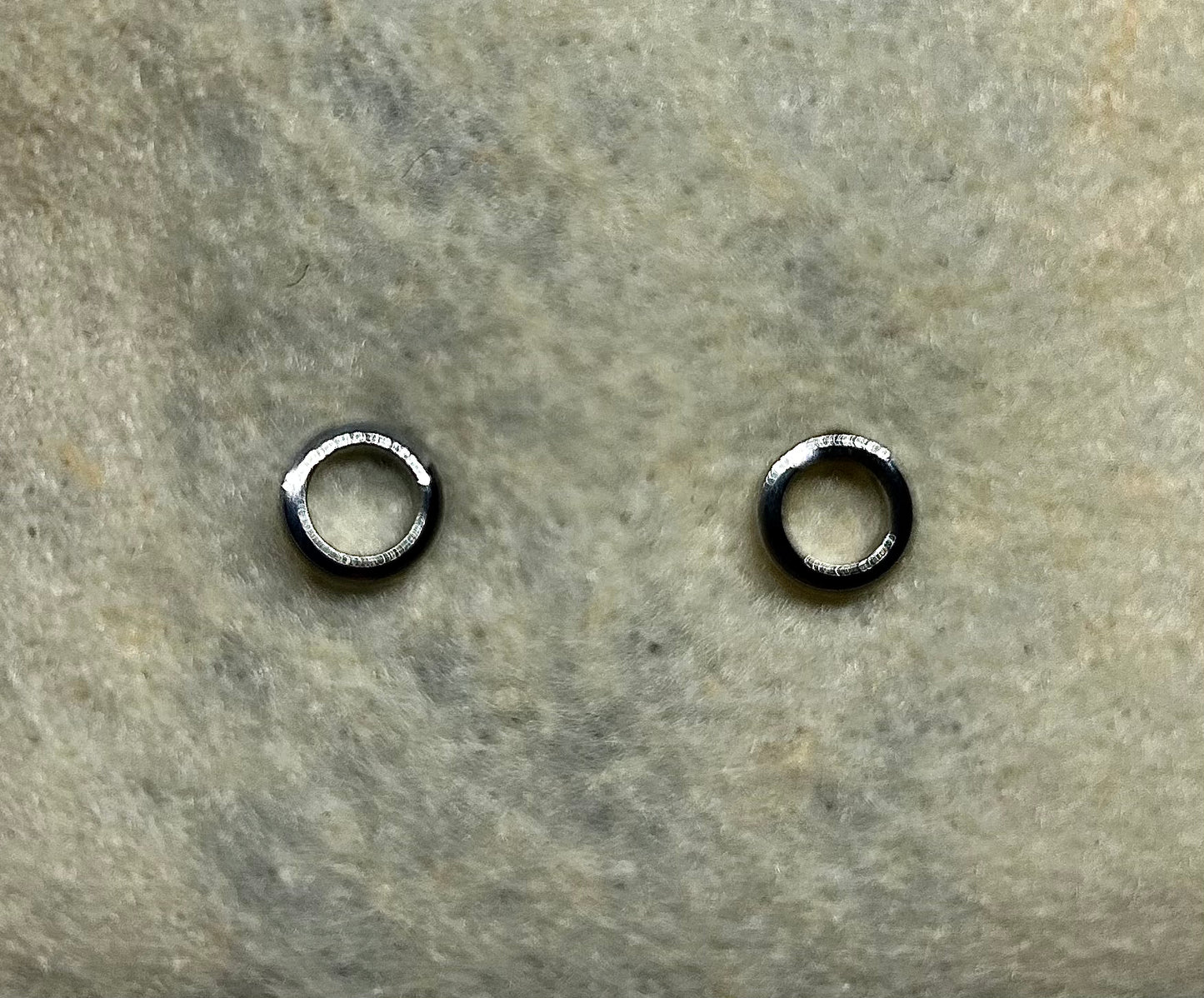 Ohrstecker "Ring 2", Silber