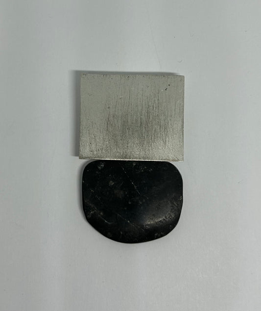 Anhänger "Kiesel", Silber