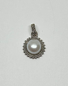 Anhänger "runde Perle" von Terré, Silber