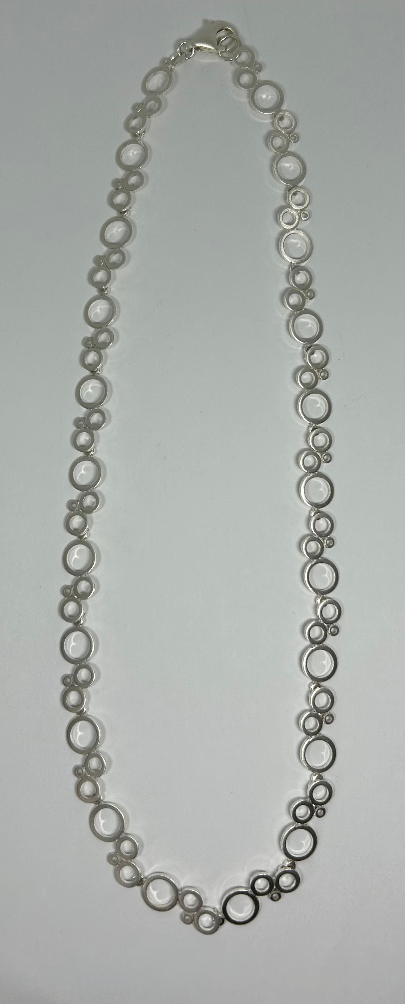 Collier "Ringe", Silber