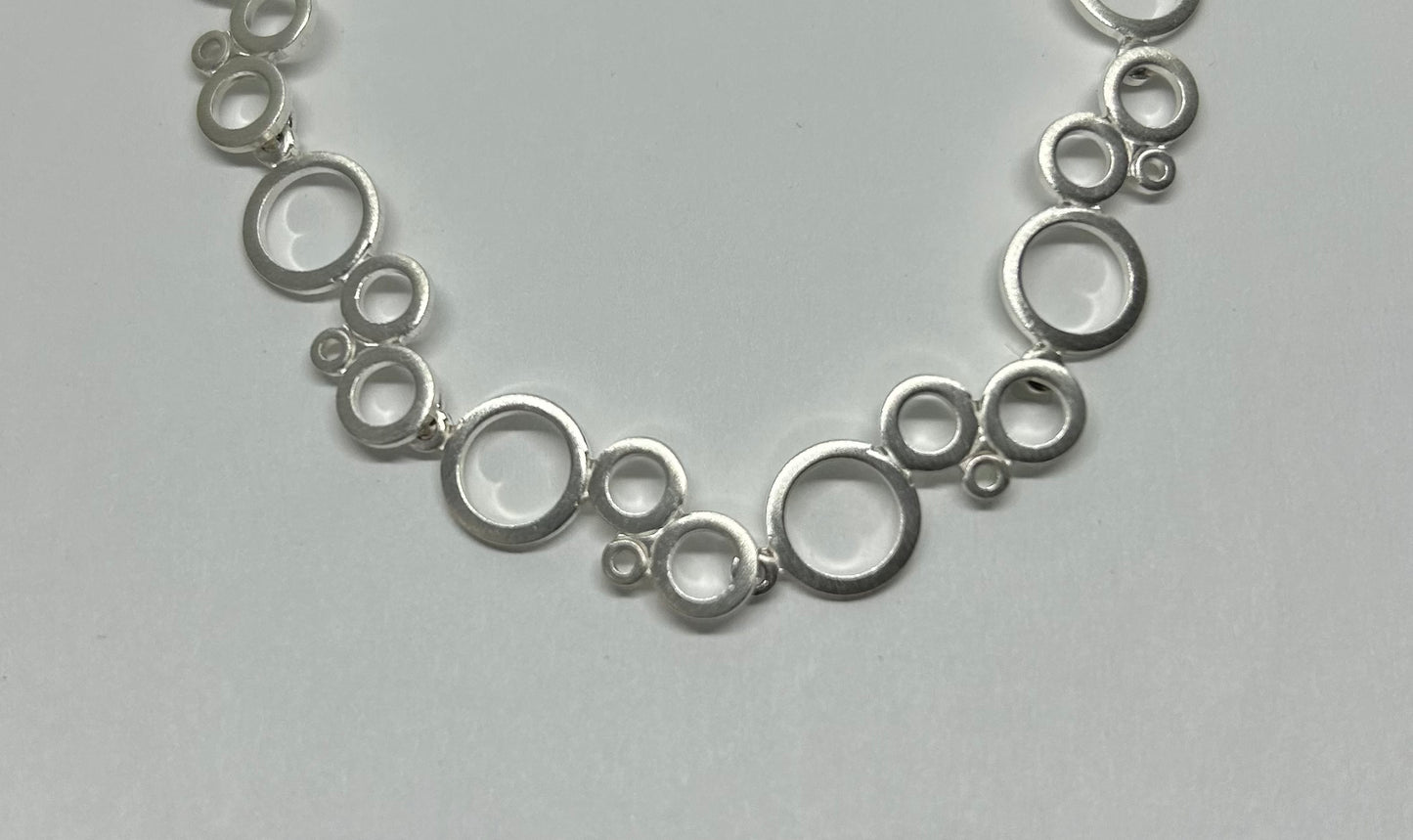 Collier "Ringe", Silber