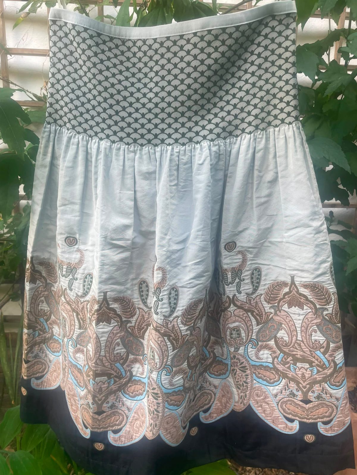 Rock LONGERO-W26| Fb.w004 Beige gemustert