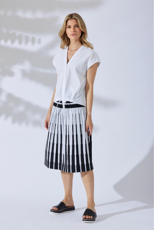 Wenderock LAWENDRO-S23 | Fb.s001 Grafisch Weiss-Schwarz