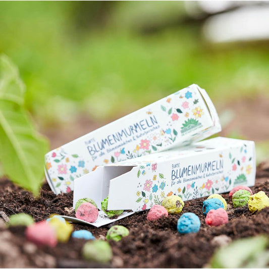 Blumenmurmeln - bunte Seedbombs