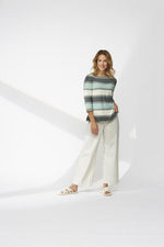 Laden Sie das Bild in den Galerie-Viewer, Pullover U-Boot gestreift | 1380-020
