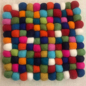 Filz-Untersetzer eckig, 15x15 cm