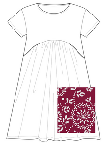 Kleid Kurzarm 36560 - 2 Farben