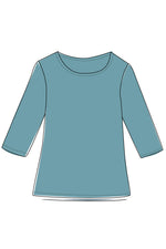 Laden Sie das Bild in den Galerie-Viewer, Baumwoll-Shirt mit 3/4-Arm GOTS - diverse Farben

