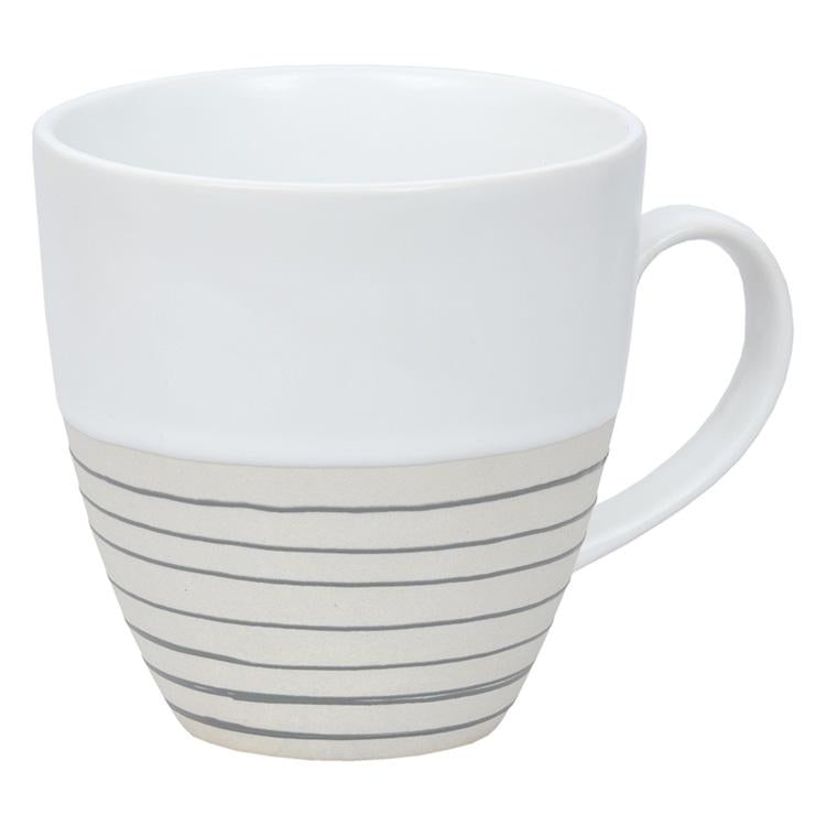Tasse mit Relieflinien, diverse Farben
