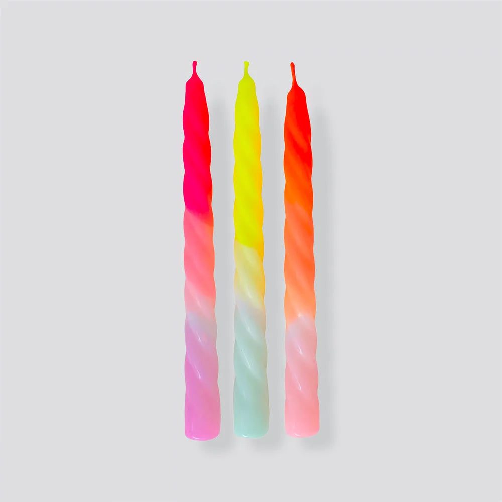 Dip Dye Twisted - Kerzen von pink stories