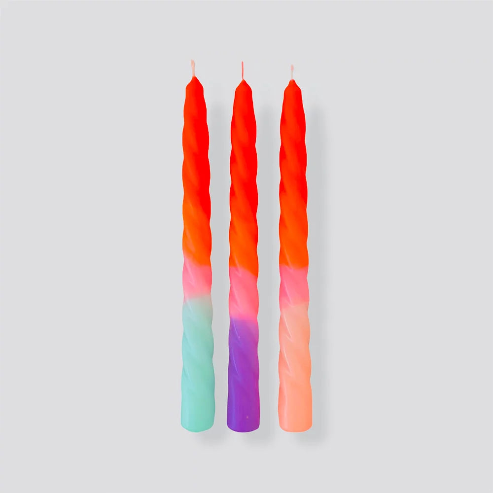 Dip Dye Twisted - Kerzen von pink stories