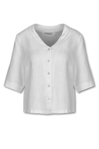 Leinenbluse GARDA, white