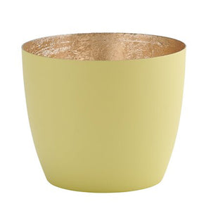 Windlicht MADRAS groß - 1092504080 - pastellgelb/gold